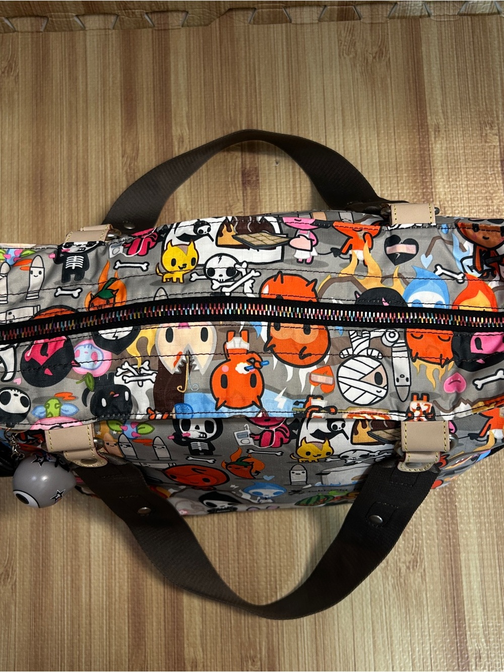 Vintage Tokidoki for LeSportsac Buon Viaggio Inferno Tote Bag - Picture 6 of 14